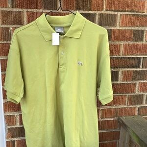 Lacoste Men's Polo Shirt — Yellow Green